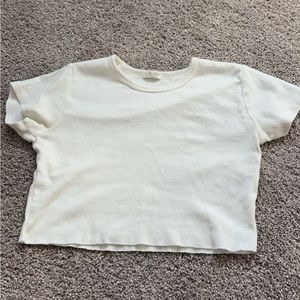 brandy melville  white cropped top